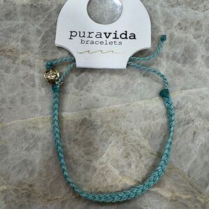 Pura Vida Teal Braided Bracelet
